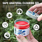 DNA MOTORING Car Cleaning Gels Auto Detailing Tools Cleaning Putty Car Interior Cleaner, Car Jelly Cleaner, Keyboard Cleaner, Car Cleaning Supplies Car Gifts for Men Women,Red, TOOLS-00254