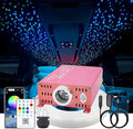 16W Starlight Headliner Kit RGBW Twinkle + Music Effect + APP 450pcs 9.8ft/3m(0.03+0.04+0.06in) Fiber Optic Lights,Starlights for Car/Home Decoration/Exhibition/Bar Fiber Optic Star Ceiling
