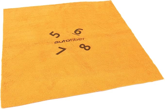 Autofiber [Quadrant Wipe] Premium Coating Leveling Towel (16"x16") 10 Pack (Orange)