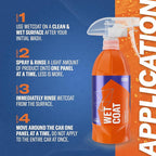 GYEON Wet Coat 4000ml - Hydrophobic Ceramic Spray Coating for Cars - High Gloss Solutions for Your Car Paint Wheels and Glass - Spray On Rinse Off Easy DIY Use Formula