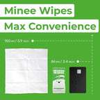 Impossibly Compact Travel Antibacterial Wipes Hand Sanitizer - 99.5% Water and Aloe - Safe for Sensitive Skin & Hypoallergenic Hand Wipes - Travel Essentials For Adults & Kids, 30 Pack Total 180 Wipe