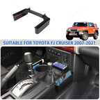 Gear Shift Organizer Tray Fit for Toyota FJ Cruiser 2007-2021, Center Console Shifter Storage Box, ABS Storage Tray, Create Extra Storage Space for Driver and Passenger