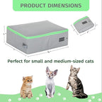PETSFIT Travel & Portable Cat Litter Box - Leak-Proof, Waterproof Bottom, Collapsible Litter Boxes Perfect for Hotel/Lawn/Car Travel