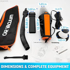 SYAYVO Portable Car Vacuum Cleaner - 8000PA/100W/DC12V Corded Vacuum Cleaner Handheld Vacuum with Attachments, LED Light Cleaning Kit 16.4 Ft Car Detailing Accessories for Women & Men