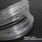 AZIMOM PMMA Plastic End Glow Fiber Optic Cable 1.5mm(0.06in) 50m(164ft)/Roll for Star Sky Ceiling All Kind Led Light Engine Driver Source