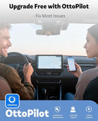 OTTOCAST 2026 New Mini Slim Orange, 2-in-1 Wireless CarPlay Adapter & Android Auto Adapter, Plug & Play Wireless Carplay Dongle, 5s Auto-Connect, Mini Cube for Factory Wired Cars, iPhone & Android