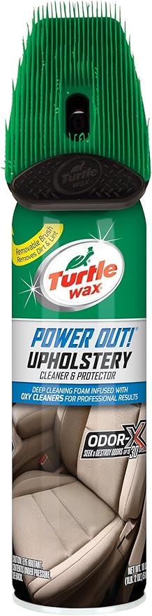 Turtle Wax T-246R1 Power Out! Upholstery Cleaner Odor Eliminator - 18 Fl Oz.