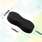 2 Pack Large Car Wash Sponge, Black & Gray Jumbo Bone Shape Sponges for Auto Detailing, Non-Scratch Foam Scrubber for Truck Boat Bike & Household Cleaning, High Absorbent Soft Washing Tool