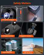 Vantrue E2 Dash Cam Front and Rear, 2.7K Upgrade Rear Cam, Dual STARVIS, 2.7K + 2.7K Dash Camera for Cars, Voice Control, WiFi, GPS, Night Vision, 24H Parking Mode, G-Sensor, 2.45" IPS, Support 512GB