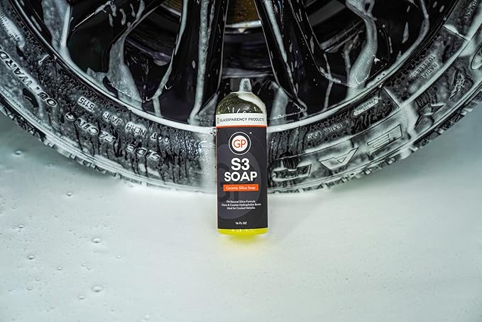 GlassParency S3 Ceramic Silica Soap (16 oz) | Ceramic Car Shampoo Cleans & Coats | Hydrophobic Protection | Ceramic Coating Safe Soap