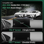 Phone Mount for Honda Civic (11th Gen,2022-2025 2026) & Acura Integra (7"/9" Screen),15W Wireless Car Charger, Magnetic Phone Holder, 360° Rotating,Hands Free,Storage Box,New Car Essentials,2023 2024