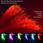 AKEPO Fiber Optic Light End Glow Cable 200pcs Ф0.03in(0.75mm) 6.5ft/2m PMMA Plastic Cable for LED Star Ceiling Sky Light Kit and Fiber Optical Lighting Decoration (Without Light Source)