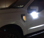 iJDMTOY Amber Yellow LED Background Illumination Lighting Kit Compatible with 2021-up Ford F150 Side Fender Emblem