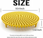 10.4" Heavy Duty Grit Trap (2-Pack) & Wash Mitt Kit - Premium Car Wash Bucket Filter Insert, Dirt Separator, Fits 3.5-5 Gallon (Yellow Kit)