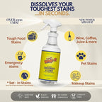 Whip-It Stain Remover and Concentrate Kit, 2-32oz Concentrates & 1-32 OZ Pro Spray Stain Remover, Makes 64 Bottles, Removes Coffee, Wine, Baby Stains, Pet Stains, Plant Based, Enzyme Cleaner, 500 Uses