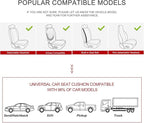 BOPUOVRE Car Seat Cover for Luxury & Comfort - PU Leather, Anti-Slip, Full Wrap Protection with Storage Pocket for Bottom Cushion - Universal Fit for 95% of Vehicles (Coffee Color,2 Piece)
