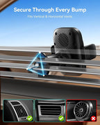 INIU Wireless Car Charger, Qi2 Certified Car Phone Holder for Magsafe, 15W Fast Charging Magnetic Car Mount Charger Auto Clamping Car Accessories Air Vent for iPhone 17 16 15 14 13 12 Pro Max Air etc