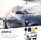 23pcs Car Wheel Cleaning Brush Set with Multifunctional Wax Brush and Dust Duster for Interior and Exterior Auto Detailing, Suitable for Cars, Suvs, and Trucks