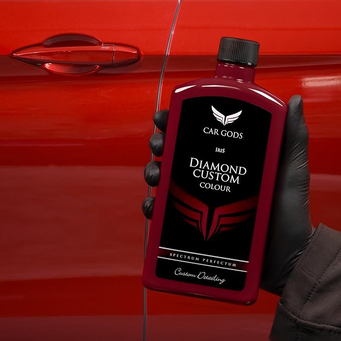 Car Gods Iris Custom Color Dark Red 3-in-1 Polish Wax Color Restorer & Scratch Remover, 16 Colors Available, 17 Fl Oz