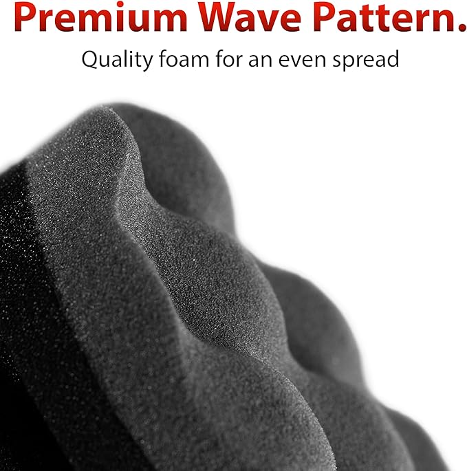 Adam's Polishes Pro Tire Hex Grip Applicator (3 Pack) - Tire Shine Car Detailing Foam Sponge Tool|Car Cleaning Supplies After Car Wash Tire Cleaner | for Vinyl Rubber & Trim Accessories-Wheel Cleaner