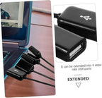 OSALADI 3 Sets 4 Ports Hub Extension Splitter Usbc to USB Adapter Multi-Port USB Charger for Laptop Pc Car Wall OTG No Driver Needed