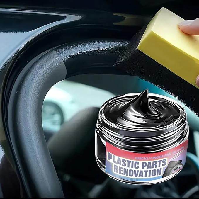 Car Trim Restorer, with Long-Lasting Formula, 30ml, Car Exterior Shine Restorer, Interior and Exterior Restoration Paste, Uv Resistant Coating, for Detailing Vehicles