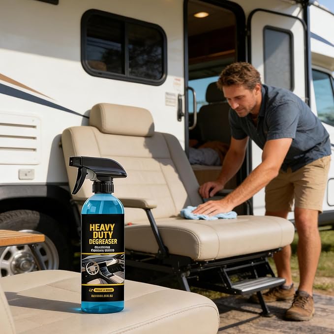 Leather Cleaner – car Interior Spray, Stain Remover, Shine Restorer | Conditioning Formula, Care Solution for Automotive Maintenance, Restoring Interior Leather Look and Feel for Professional