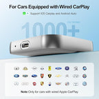 Wireless CarPlay Adapter 2026 Upgraded –AI Box Carplay Suitable for Apple iPhone & Android, with Compact Size, Plug-and-Play Convenience, and Fast, Stable Connection for CarPlay & Android Applications