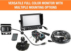 Buyers Products 8883040 Rearview Backup Camera System W/Night Vision, 7" 4 View Monitor & Remote Control, Backup Camera for Trucks, RVs, Trailers, Vans, Reverse Camera For Trucks