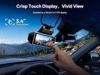 True 4K+2.5K Dash Cam Front and Rear,IMX678 + IMX675 Dual Starvis 2 Sensor,Free 128GB Card & OBD Hardwire Kit,Native 4K HDR Dash Camera for Cars,5.8GHz WiFi 6,STARLIT™ Full Color Night Vision,GPS,ADAS