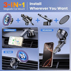 for MagSafe Magnetic Phone Holder for Car [2026 Upgraded Strongest Magnet] Car Mount Cell Stand for Dashboard Windshield Vent Compatible with iPhone 17/16/15/14/13/12 Android etc-Purple