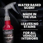 Lane's Premium Car Air Fresheners - Strawberry Scent Water Based - 16oz Eliminate Bad Odors of Pet & Food From Car Interior Leather, Carpet, Upholstery Great For Cars, Trucks, SUVs, RVs & More