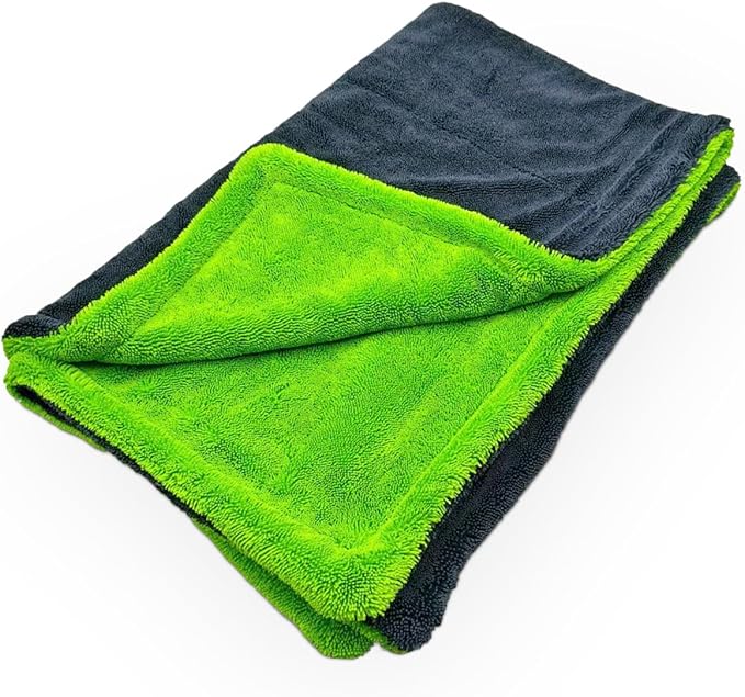 48"x24" Car Drying Towel, 1400 GSM Extra Large Microfiber Cleaning Towel with Twisted-Loop Technique, Ultra Absorbent & Scratch-Free Drying Cloth for SUV Truck RV, Machine Washable(48inch)