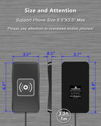 Wireless Phone Charger Qi Car Charging Pad Fast 15W 10W 7.5W Charger Adapter Mat for iPhone 14 13 Mini Pro Max 12 11 Plus 8 X XR Xs Airpods Android Samsung Note 20 Galaxy Buds S10 S20 S21 S22 S23 S24