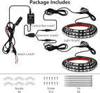 Truck Bed Lights 2Pcs - RGB 16 Million Colors, APP & Built-in Control, IP67 Waterproof, Music Sync, 12V DC, 60-Inch Led Light Strip
