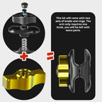 Tackform LINK Vent Phone Mount Compatible with 2015-2020 Ford F-150, 2017-2021 Super Duty, 2018-2021 Expedition | Aluminum | Universal Magnetic Holder | 2" Arm | Yellow Knob | (NOT MAGSAFE Compatible)