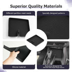 LUWU 2026 Charger Center Console Anti-Slip Mat Compatible with 2024 2025 2026 Charger Daytona R/T Scat Pack Accessories Silicone Protective Pad Liner Premium Protective Pad Phone Charger Liner Mat