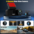 4K Dual Dash Cam Front and Rear, 4K+2K FHD Car Camera,Dash Camera for Cars Car Camera with GPS WiFi App Control 150° Wide Angle Night Vision G-Sensor Loop Recording 24H Parking Monitoring