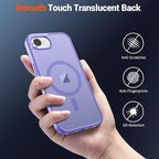 SUPFINE Magnetic for iPhone 17e Case/iPhone 16e Case (Compatible with MagSafe) (Military Grade Drop Protection) Slim Translucent Matte Shockproof with Anti-Fingerprint Phone Case,Purple