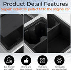 Floor Center Console Organizer for Tesla Cybertruck 2024 2025,Custom Fit Multifunctional Storage Box for 2024 2025 Cybertruck Accessories，Center Console Storage with Cup Holder