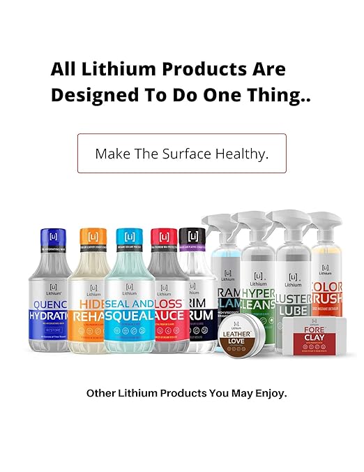 Fore Clay and Luster Lube - Clay Bar Kit, Auto Detailing Clay bar for Cars, Trucks, Boats, Glass and Plastic. Includes Luster Lube Hydrophobic Lubricant.