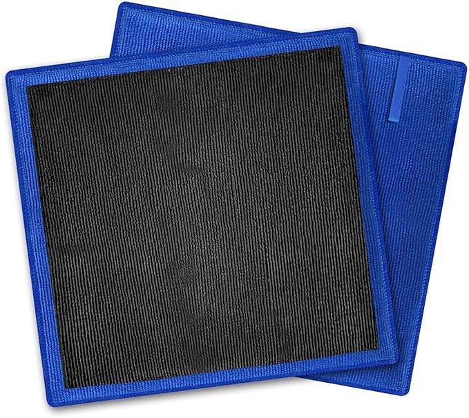 Auto Detailing Clay Cloth - Synthetic Clay Bar Alternative, Durable Microfiber Backing, 12 Inch Detailing Rag for Easy Use | for High Gloss Shine On Car Bodywork, Glass & Chrome Accessories