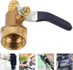 Heavy Duty Copper Foam Nozzle Car Wash Hose Attachment with Wide Flat Spray Head for Pressure Washer Exterior Car Washer Cleaning Tools