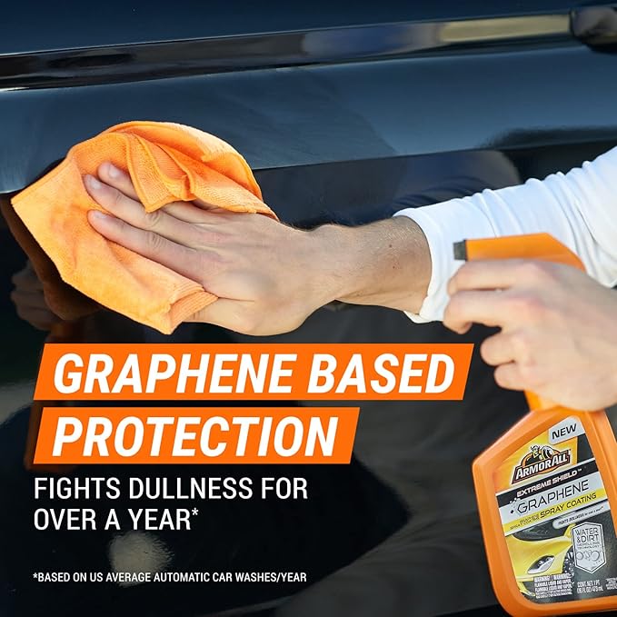 Armor All Extreme Shield + Graphene Coating Spray, 16 fl oz, Car Paint Sealant and Protectant That Repels Water and Dirt, Protects From UV Damage, and Enhances Shine