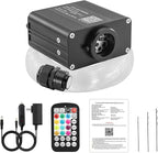 ATOKEE 16W Starlight Headliner Kit 600pcs 0.03in 13.1ft, Twinkle Small Size Fiber Optic Star Lights for Car with Bluetooth APP/Remote Control
