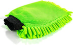 The Rag Company - Off Road – The Baja Pack – Off-Road Vehicle Exterior Microfiber Wash Mitt & Pad; Knobby Design Easily Traps and Remove Dirt, Grime and Mud - Lime Green (2-Pack)
