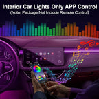 Interior Car LED Strip Lights APP Control, 5 in 1 RGB 16 Million Colors Ambient Lighting Kit with 275 inches Fiber Optic, Music Mode Inside Car Lighting Decoration