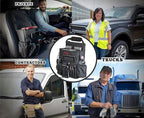 Tidify Back Seat Car Organizer with Dedicated Tablet and Laptop Storage Stabilizing Side Straps Soft Adjustable Shoulder Strap and Hardened Buckles Your Office Away from Office