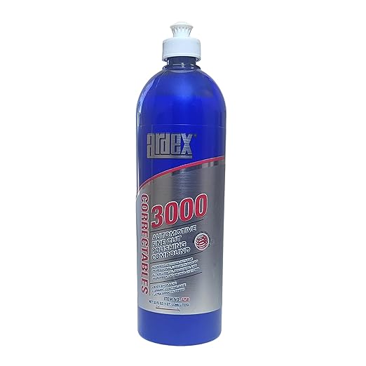 Ardex Correctables 3000 Fine Cut Compound | Scratch & Swirl Remover — Hybrid Compound & Polish, 32 oz | Made in USA