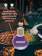 Ikeda Car Air Freshener: Hanging Car Smell Air Freshener | 10ml Hanging Car Perfume | Long Lasting Fragrance | Strong Scents Diffuser for Auto Home (Dusk)